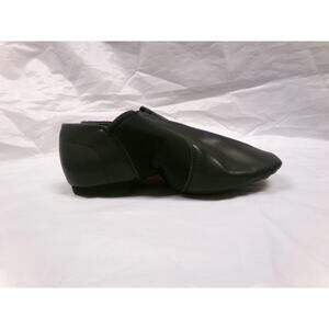 Dance Generic Jazz Shoe Youth 4 Black Leather Slip On